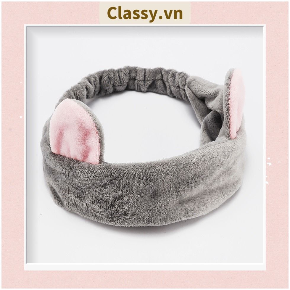 Băng Đô Tai Mèo Rửa Mặt Makeup Co Giãn Siêu Dễ Thương 22 X 10 CM PK483