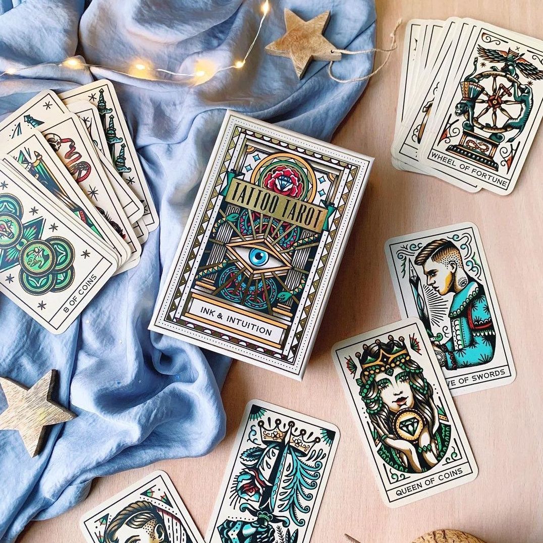 Bộ Bài Tarot Bói tiếng Anh 78 lá trò chơi bài Oracle Cards Cao Cấp PK572