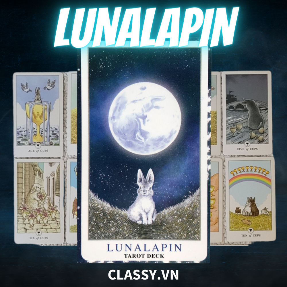 Bộ Bài Tarot Bói tiếng Anh 78 lá trò chơi bài Oracle Cards Cao Cấp PK572