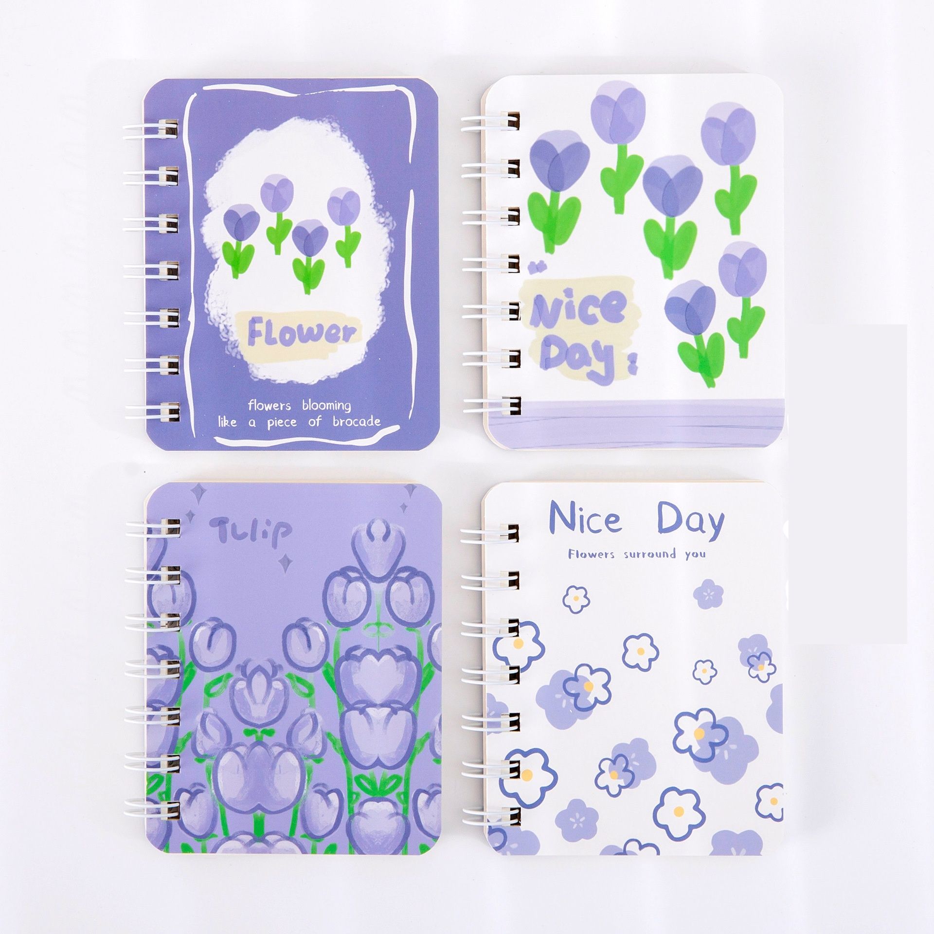Sổ tay mini lò xo A7 chủ đề bầu trời kích thước 10.5 X 8.5 CM PK634