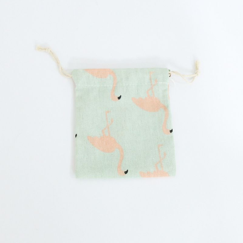 Túi cotton lanh dây rút mini đựng đồ đi du lịch xinh xắn tiện dụng PK646