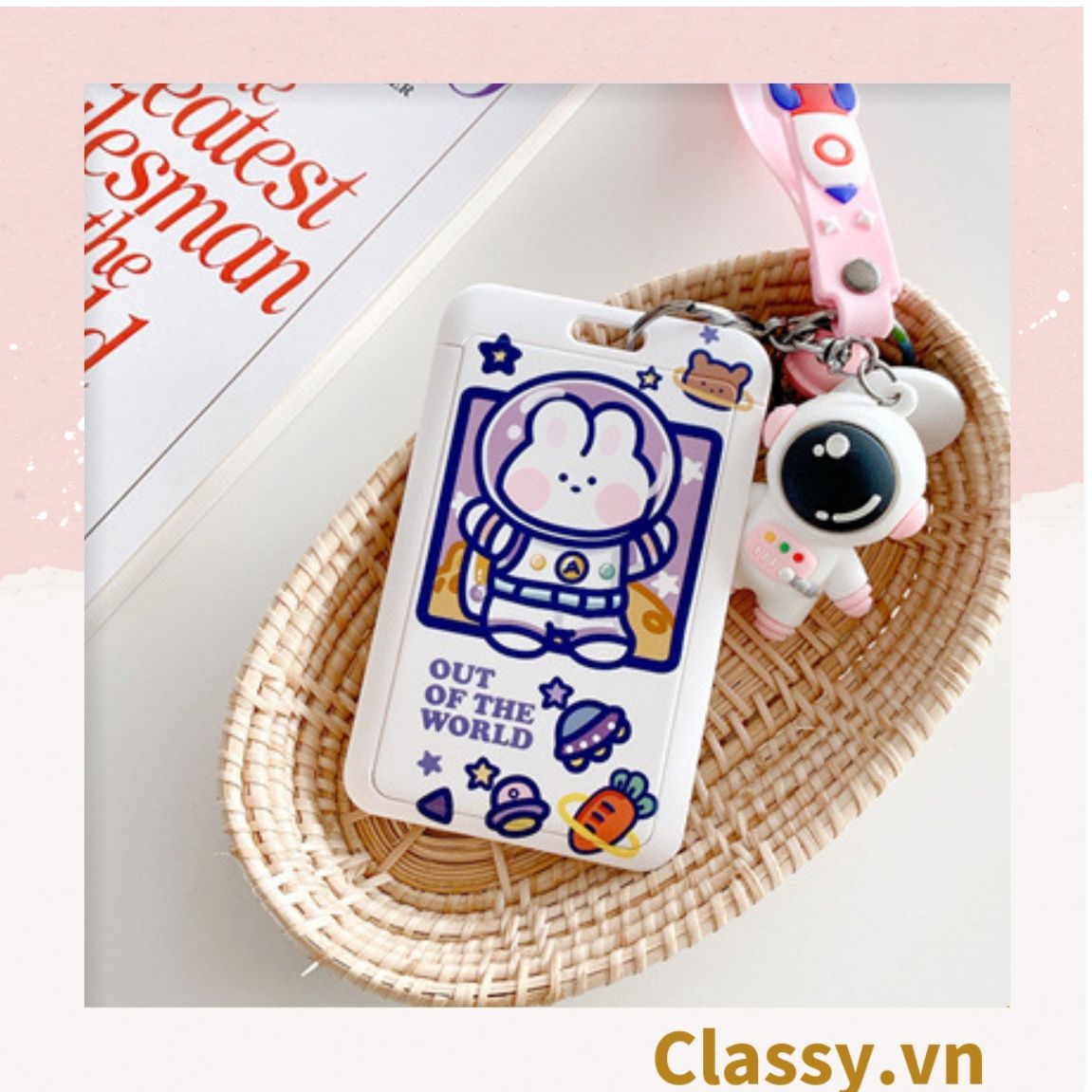 PK798 Bao đựng thẻ cứng đựng thẻ cửa, thẻ xe bus, thẻ ngân hàng, móc chìa khóa dành cho sinh viên, nhân viên văn phòng