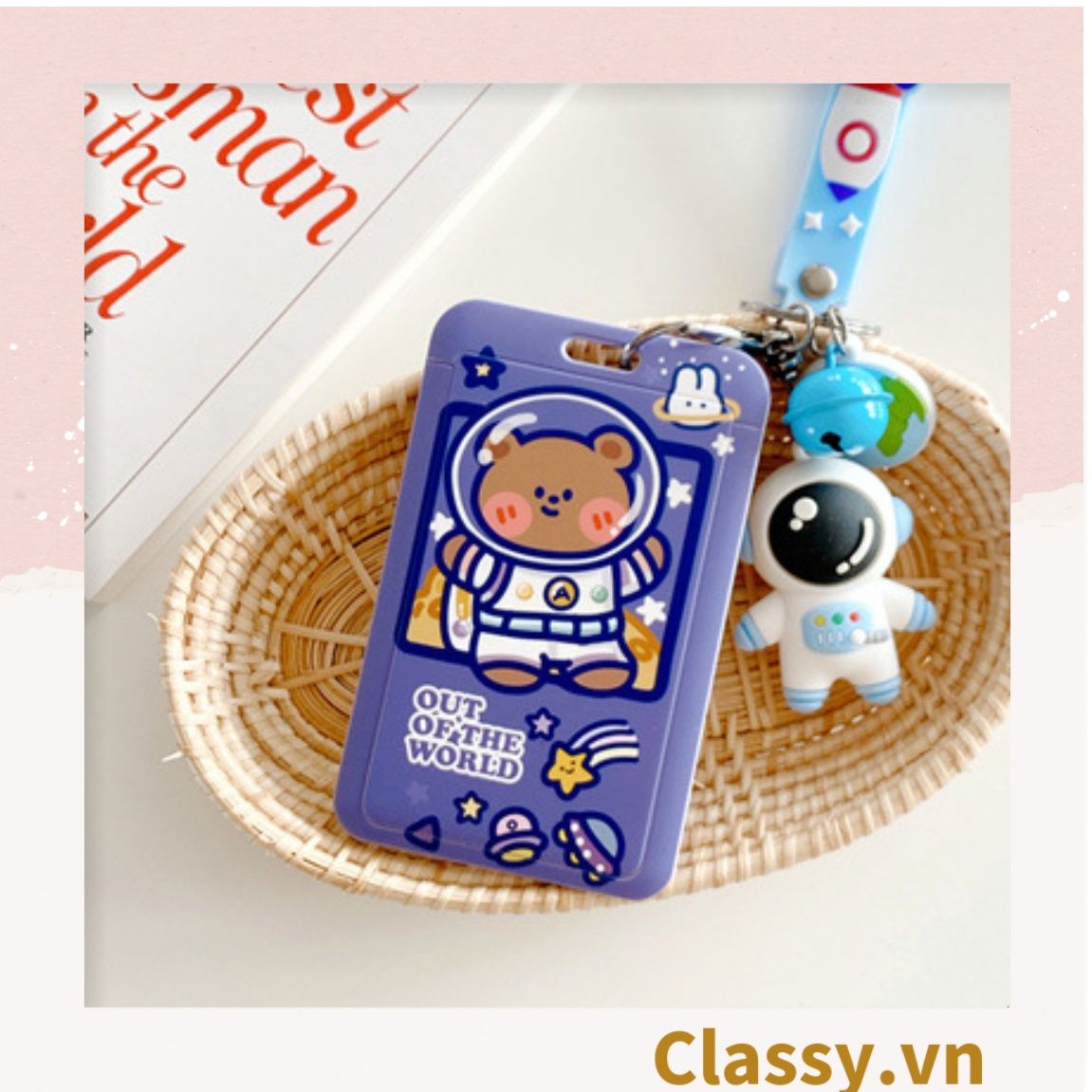 PK798 Bao đựng thẻ cứng đựng thẻ cửa, thẻ xe bus, thẻ ngân hàng, móc chìa khóa dành cho sinh viên, nhân viên văn phòng