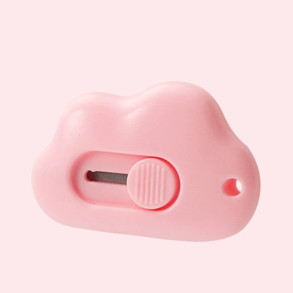 Dao Rọc Giấy Hình đám mây cute dễ thương, dài 6 CM có thể làm móc khóa PK920