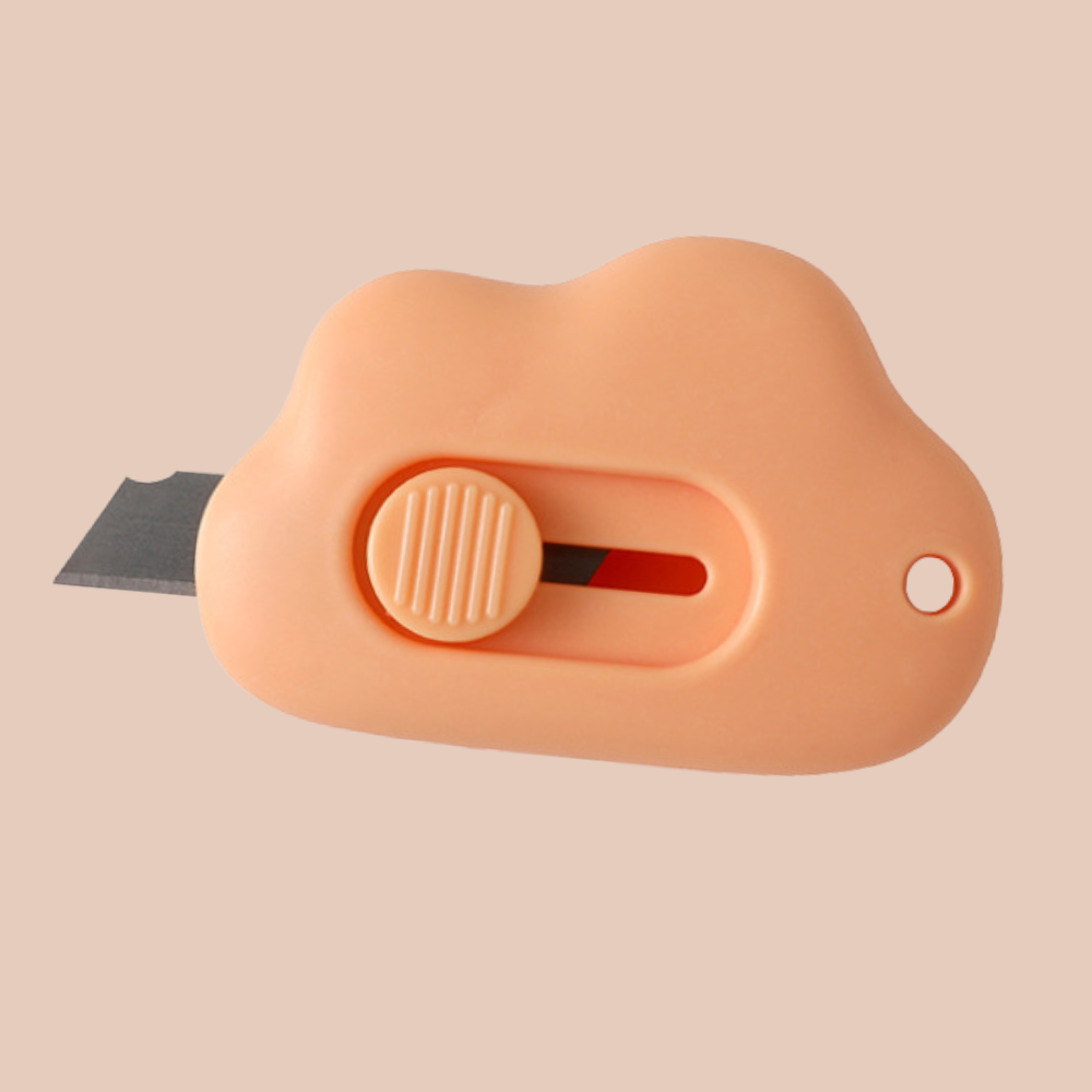 Dao Rọc Giấy Hình đám mây cute dễ thương, dài 6 CM có thể làm móc khóa PK920