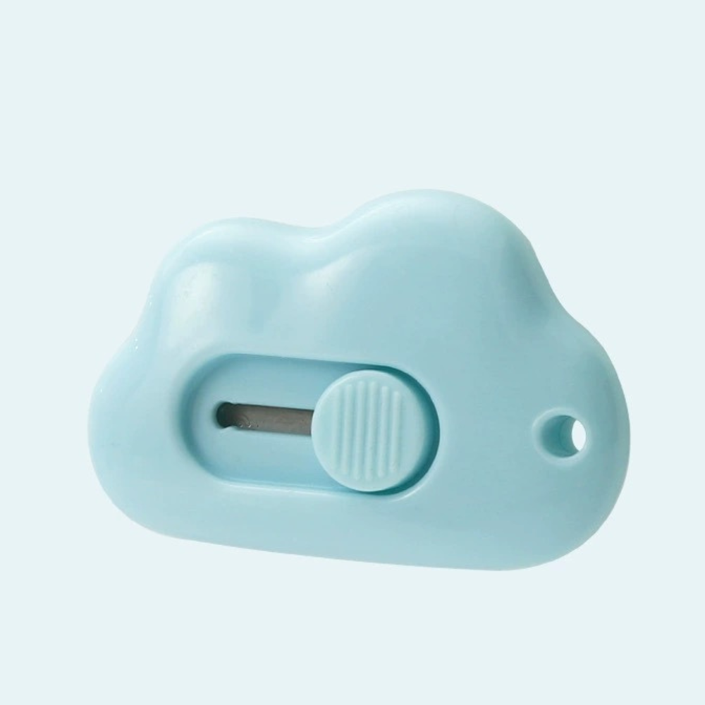 Dao Rọc Giấy Hình đám mây cute dễ thương, dài 6 CM có thể làm móc khóa PK920
