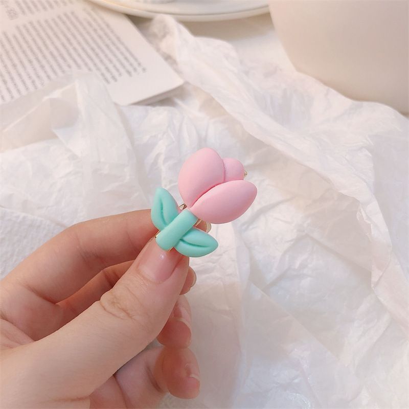 Kẹp tóc dạng clip mỏ vịt họa tiết hình bông hoa dùng làm kẹp tóc, kẹp sách PK933