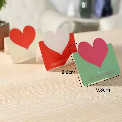Thiệp dễ thương chúc mừng 8-3, 20-11, Sinh Nhật, Lễ, Tình Yêu in hình trái tim Q1305
