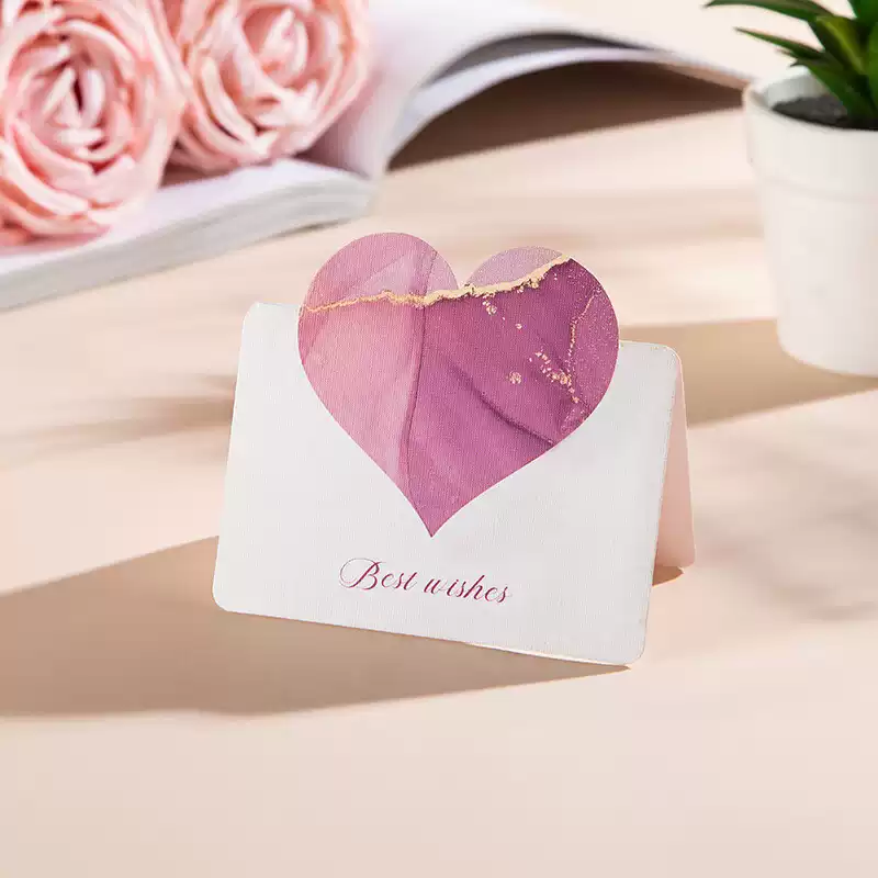 Thiệp dễ thương chúc mừng 8-3, 20-11, Sinh Nhật, Lễ, Tình Yêu in hình trái tim Q1305