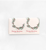  Nhãn dán hộp sticker Classy giấy C bóng họa tiết vintage  dùng để trang trí, niêm phong chủ đề Christmas kích thước 8 X 8 CM Q1812 