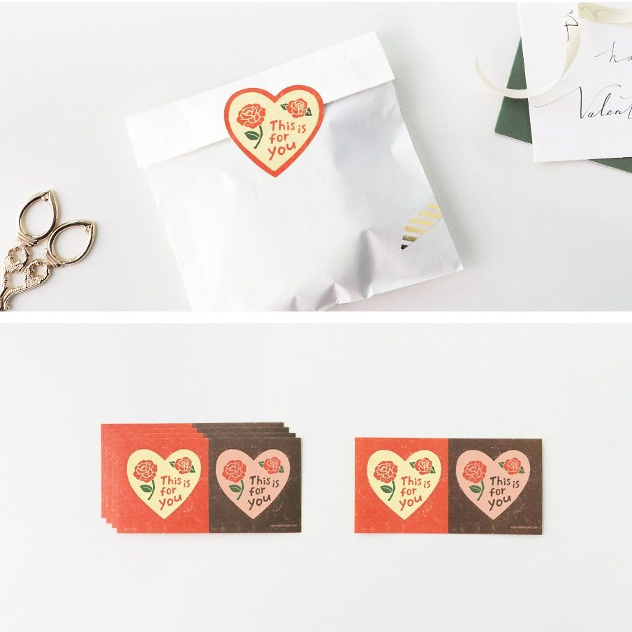 Miếng 10 Sticker hình trái tim dán hộp bánh handmade, quà tặng DYI dễ thương, tem dán quà tặng, túi giấy, thiệp, hộp quà tặng Q1815