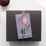  Thẻ tag trang trí Classy Hoa Tulip DIY trang trí thẻ đóng gói quà tặng 4,2 X 5 CM Q1817 