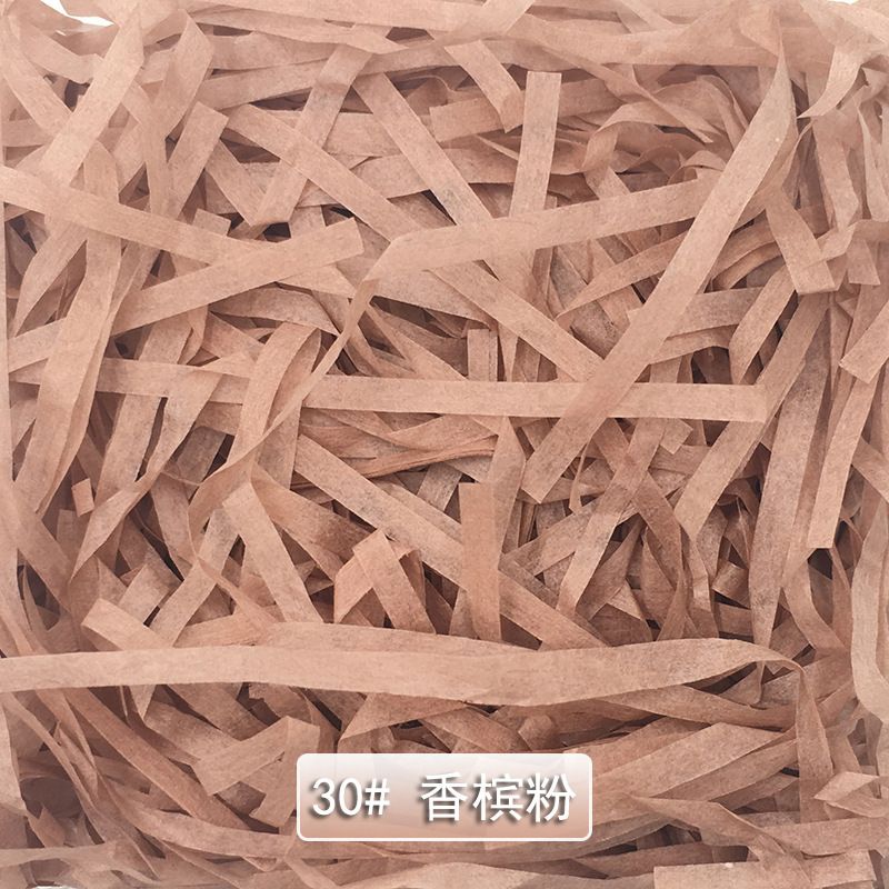 Giấy trang trí hộp quà, lót chống shock trong hộp quà tặng dạng sợi raffia nhiều màu