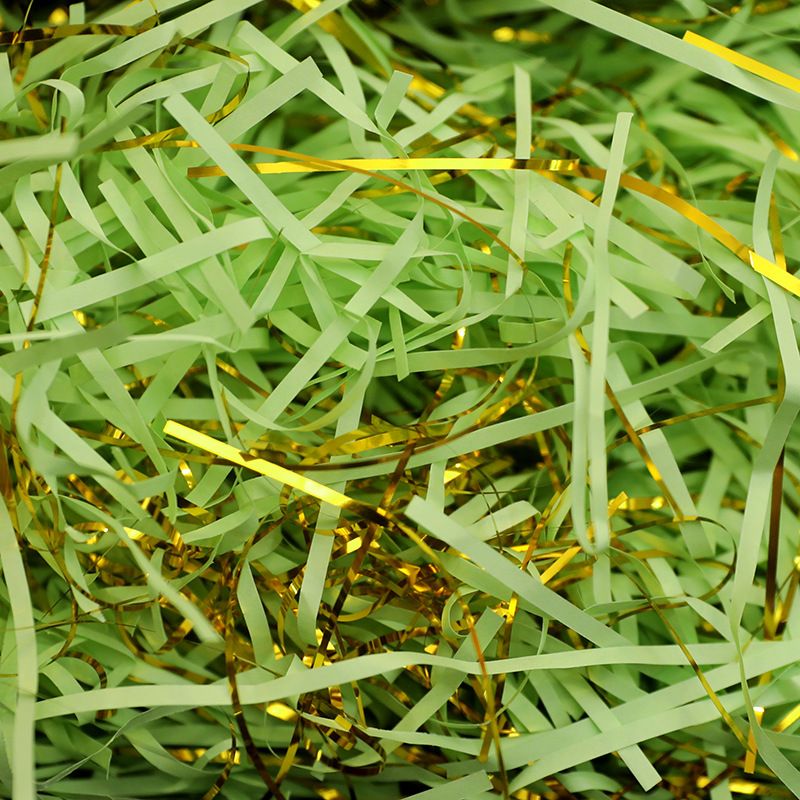 Giấy trang trí hộp quà, lót chống shock trong hộp quà tặng dạng sợi raffia nhiều màu