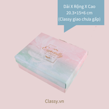  XÉ LẺ túi giấy +Hộp quà lớn quà tặng hoạ tiết đá cẩm thạch, In chữ Especially For You phong cách châu ÂU 