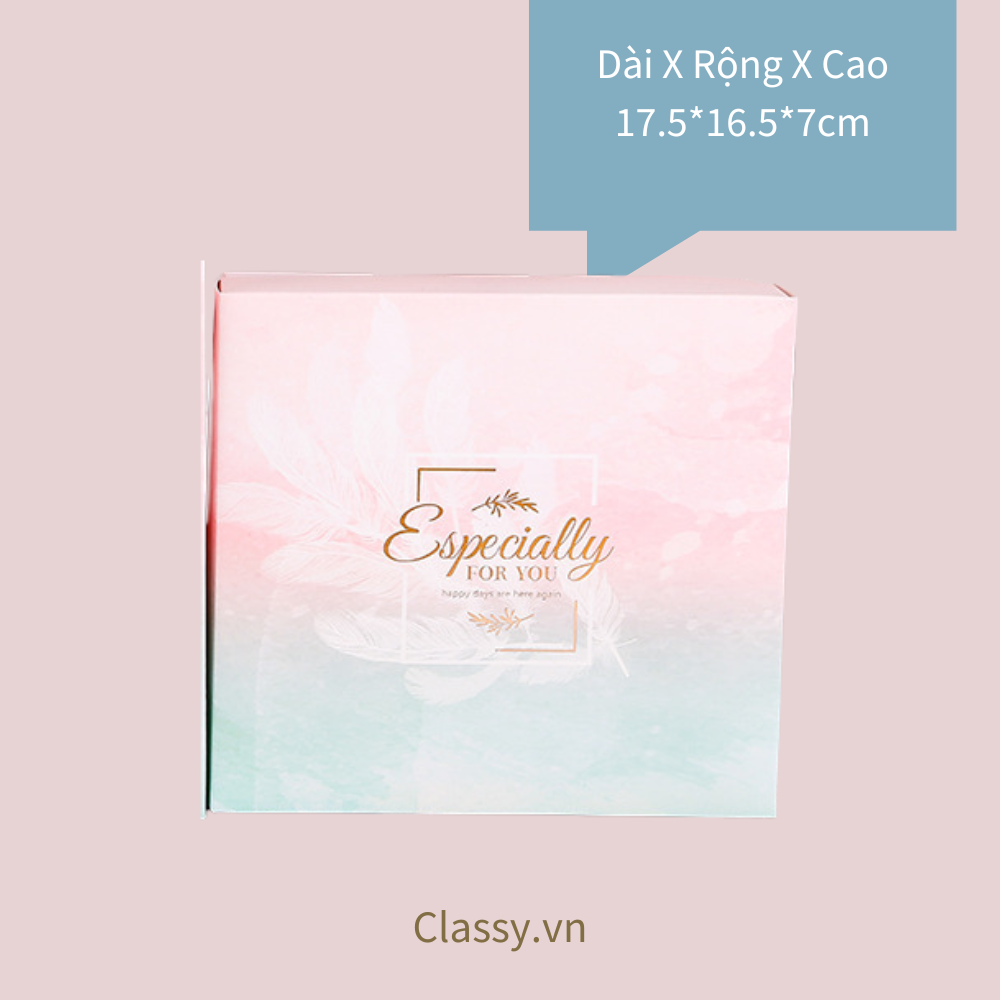 XÉ LẺ túi giấy +Hộp quà lớn quà tặng hoạ tiết đá cẩm thạch, In chữ Especially For You phong cách châu ÂU