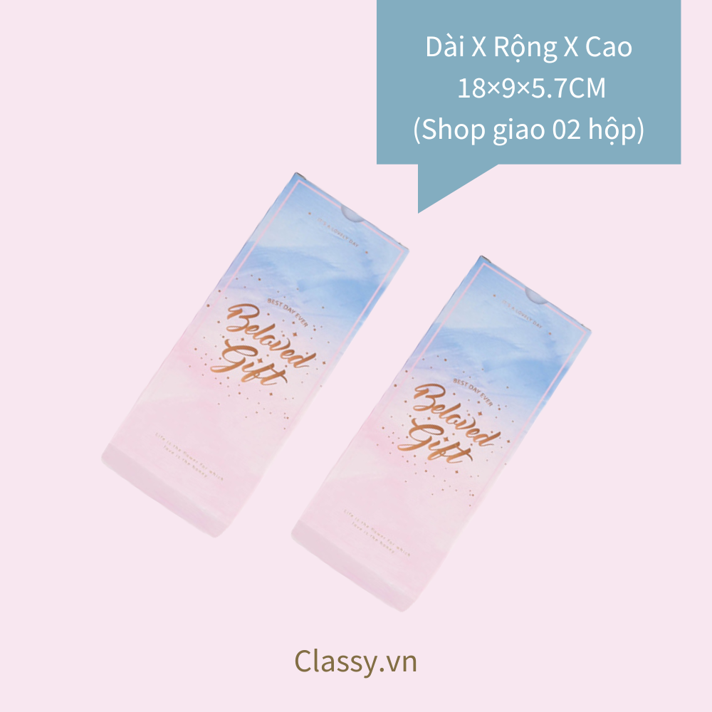 XÉ LẺ Túi giấy +Hộp quà Làm quà tặng hoạ tiết cẩm thạch, phong cách châu Âu Q675