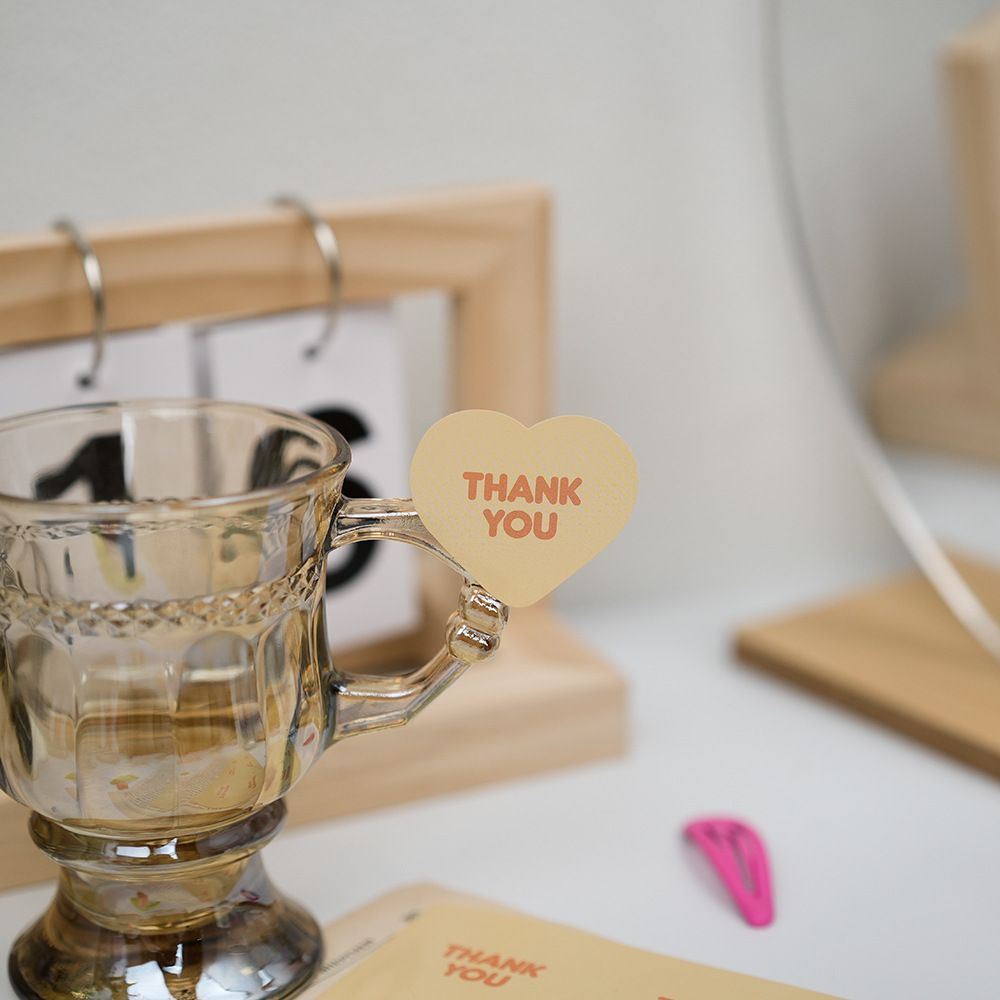Bộ 16 Sticker hình trái tim dán hộp bánh handmade, quà tặng DYI dễ thương, tem dán quà tặng, túi giấy, thiệp, hộp quà tặng Q680
