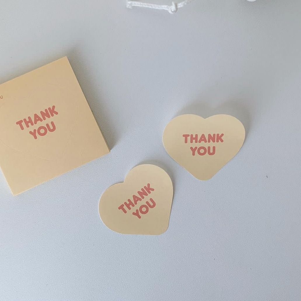 Bộ 16 Sticker hình trái tim dán hộp bánh handmade, quà tặng DYI dễ thương, tem dán quà tặng, túi giấy, thiệp, hộp quà tặng Q680