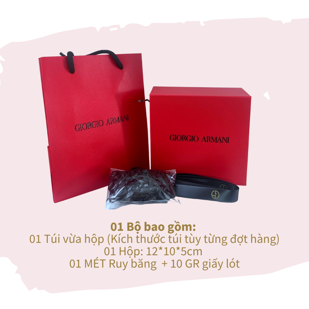 (KÈM RUY BĂNG, GIẤY LÓT) Hộp quà màu trắng đựng son môi/nước hoa in chữ DIOR, CHANEL,YSL, HERMES