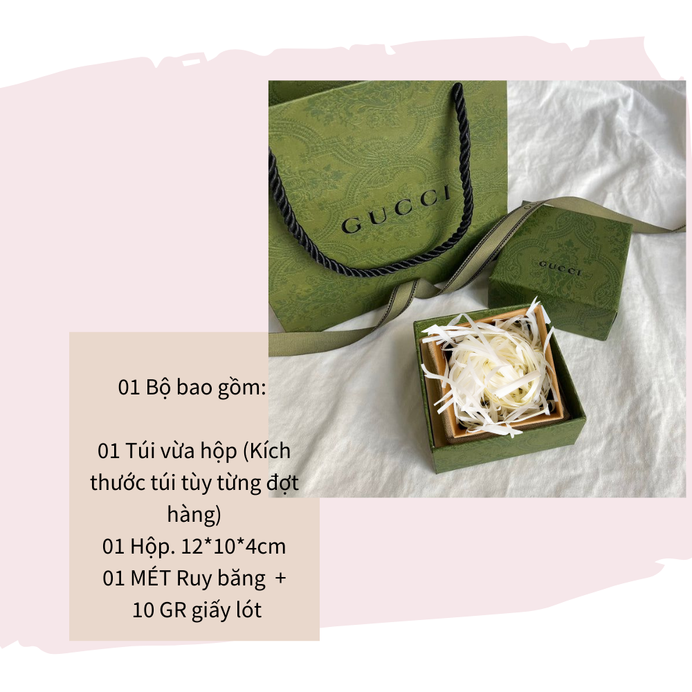 (KÈM RUY BĂNG, GIẤY LÓT) Hộp quà màu trắng đựng son môi/nước hoa in chữ DIOR, CHANEL,YSL, HERMES