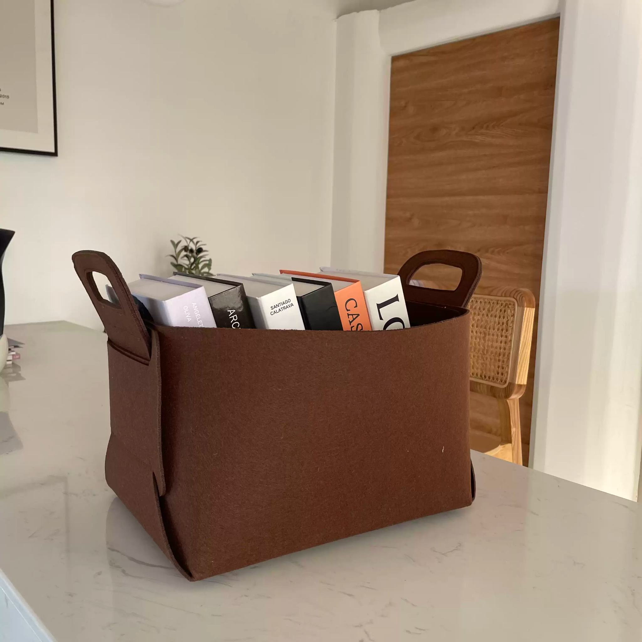 Giỏ Nỉ Xếp Được Đựng Quần Áo Sách Vở Đồ Chơi Trang Trí Nhà Cửa dễ dàng tháo rời và T1842