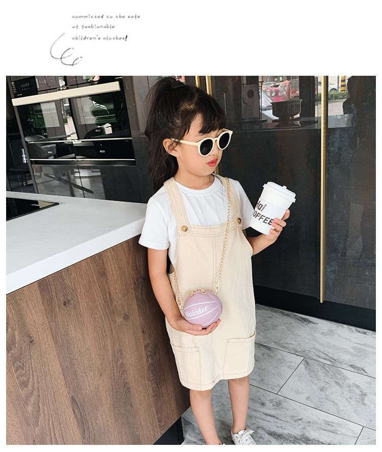 Túi xách mini tròn nhỏ dễ thương sáng tạo hình trái bóng đeo chéo T681
