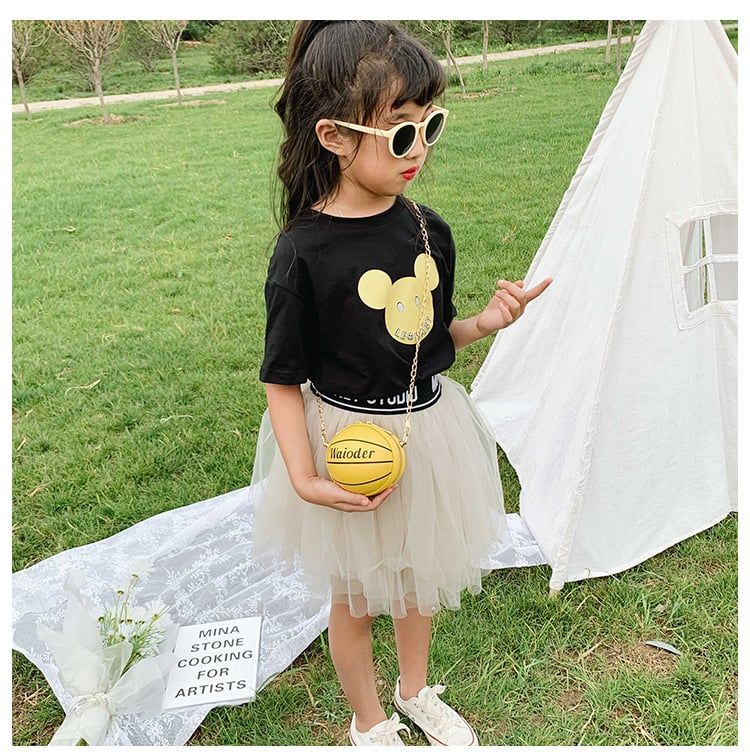 Túi xách mini tròn nhỏ dễ thương sáng tạo hình trái bóng đeo chéo T681