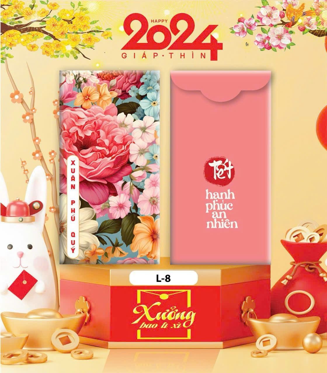  Classy Bao lì xì Tết 2024, chất liệu dày dặn, mẫu mã đa dạng Q1476 