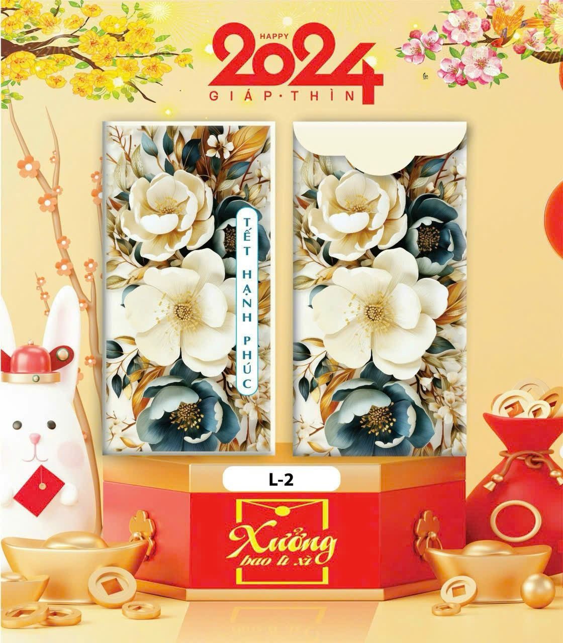  Classy Bao lì xì Tết 2024, chất liệu dày dặn, mẫu mã đa dạng Q1476 