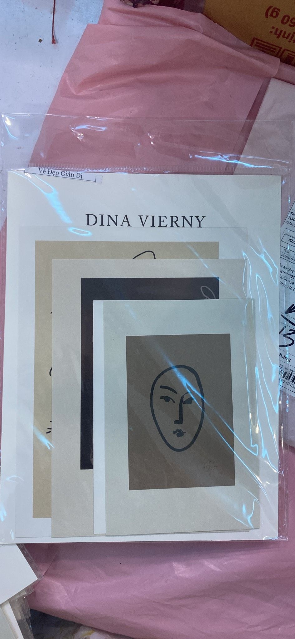 Set nhiều Thẻ ảnh, postcard Classy làm từ bìa cứng phong cách trang trí nhật ký/sách ảnh, dán tường, làm tranh Q1746