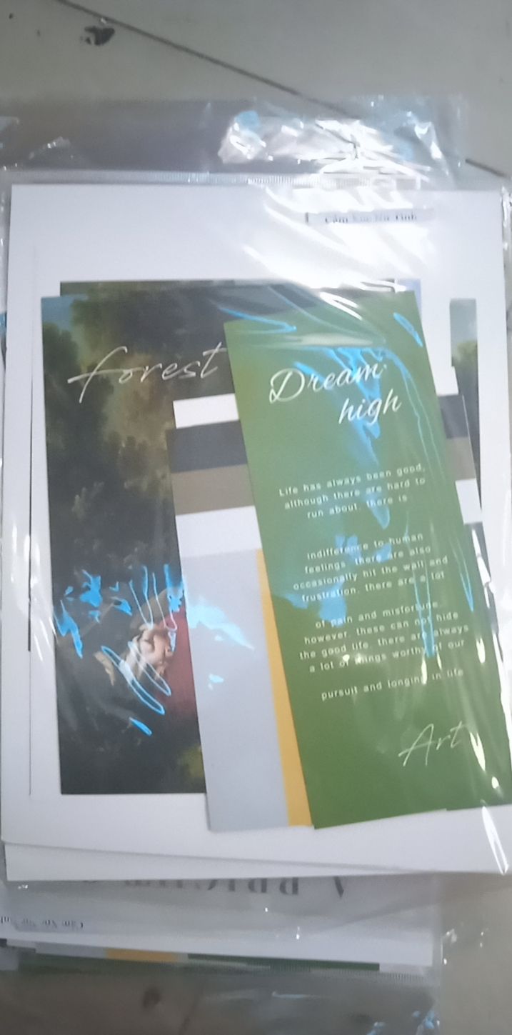 Set nhiều Thẻ ảnh, postcard Classy làm từ bìa cứng phong cách trang trí nhật ký/sách ảnh, dán tường, làm tranh Q1746