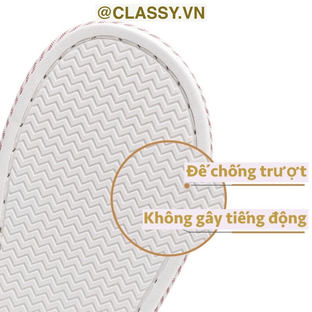 Dép đi trong nhà, trong văn phòng vải lanh mùa đông mùa hè chống trượt cho gia đình, cặp đôi, gia đình, cặp đôi, công ty G1864