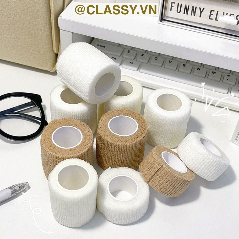 PK939 01 cuộn Băng dính washi tape họa tiết dễ thương hoạ tiết hấm bi nhiều màu, trang trí sổ tay, văn phòng