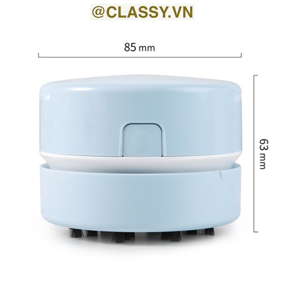 PK949 Máy Hút Bụi Mini Cầm Tay trơn màu, Không Dây Để Bàn Tiện Dụng dùng hút bụi bàn học, ô tô