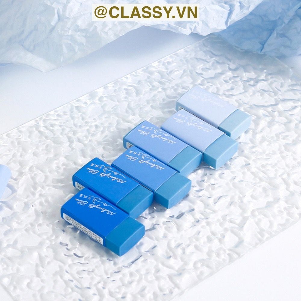 Combo 12 Gôm tẩy bút chì hình chữ nhật chuyển màu 12 tông màu 5 X 2.5 CM Classy PK1329
