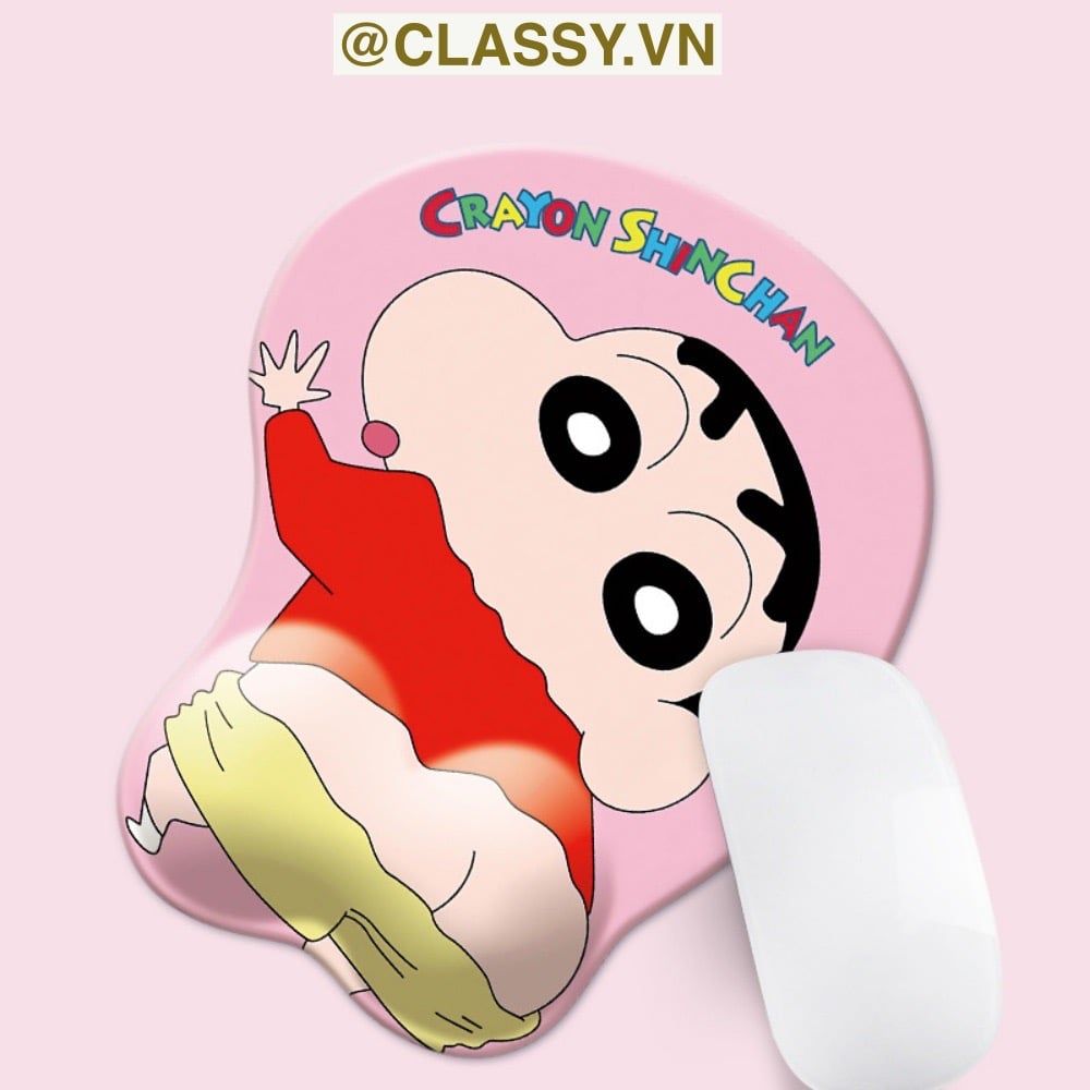 Classy Miếng lót chuột, mouse pad nhỏ dùng trong văn phòng, hình Shin siêu dễ thương PK1555