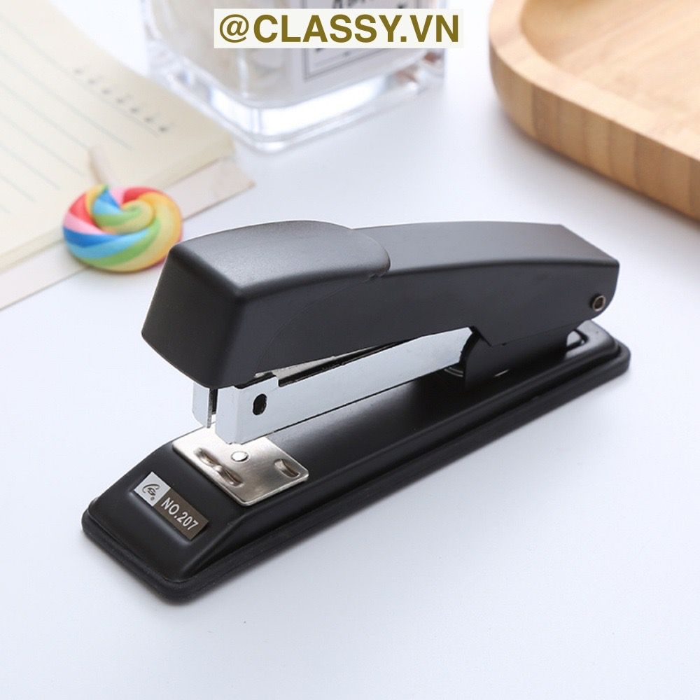 Classy Bấm giấy dập ghim màu trơn màu 207 kim bấm kim loại bền chất lượng cao kim bấm học tập văn phòng phẩm vật tư văn phòng PK1694