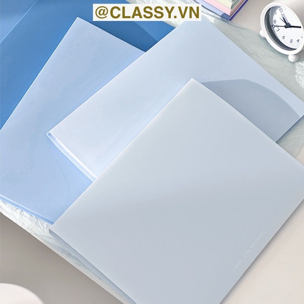 File lá A4 đựng tài liệu nhiều ngăn, Tệp đựng tài liệu 30 lá chất liệu PP cao cấp - bìa đựng giấy A4 Classy Basic PK1787
