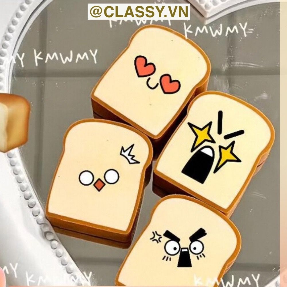 Gôm tẩy hình bánh mì sandwich giúp tẩy sạch vết bút chì, không gây rách giấy PK1204