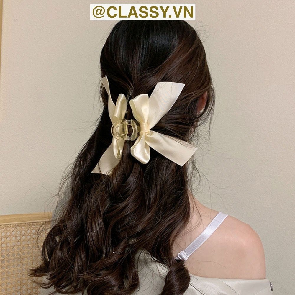 Classy Kẹp tóc đính nơ kiểu dáng sang trọng PK1642
