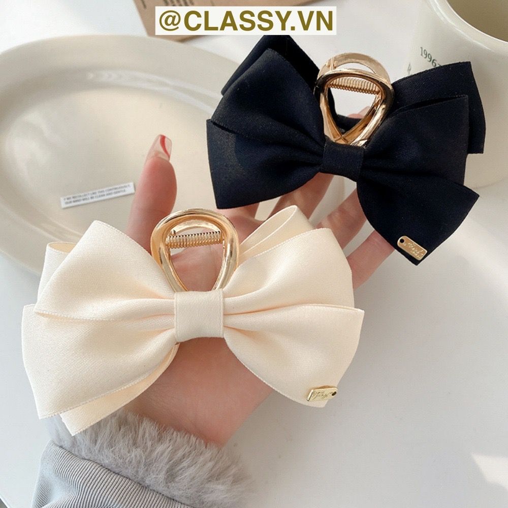 Classy Kẹp tóc đính nơ kiểu dáng sang trọng PK1642