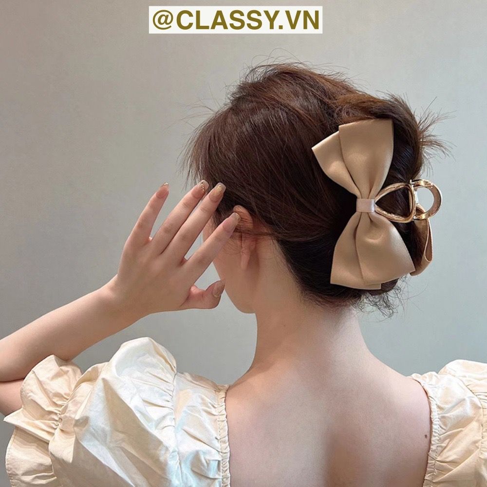 Classy Kẹp tóc đính nơ kiểu dáng sang trọng PK1642