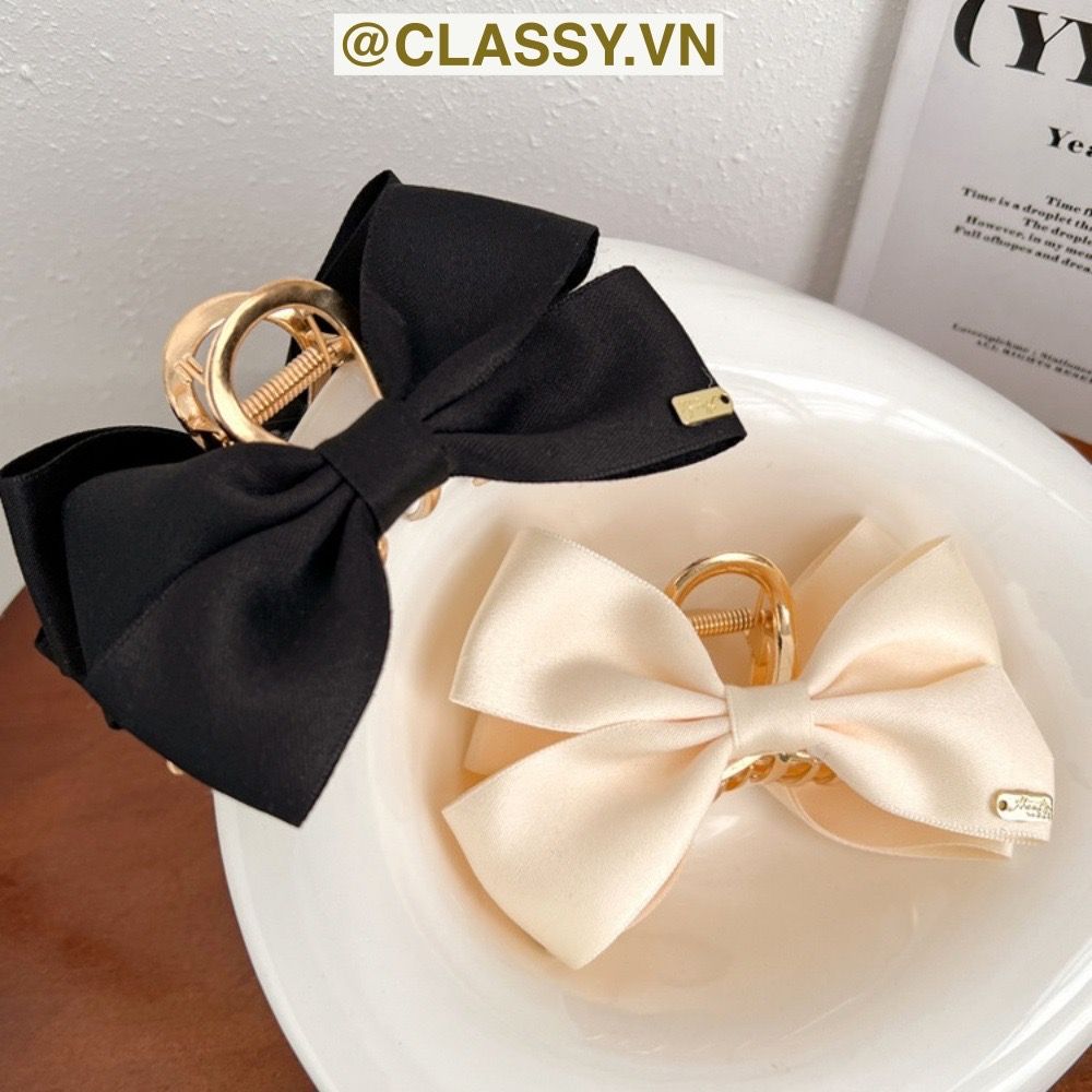 Classy Kẹp tóc đính nơ kiểu dáng sang trọng PK1642