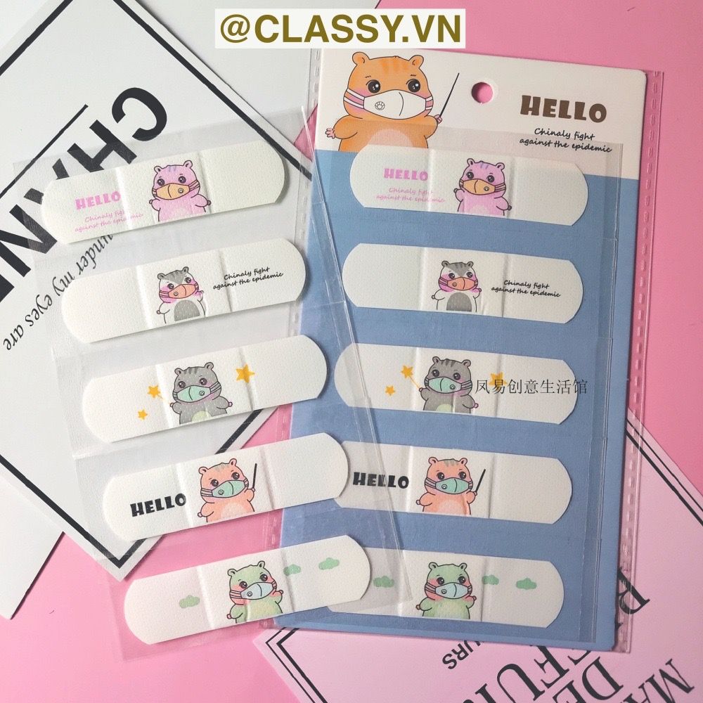 Set Băng Keo Cá Nhân Classy Urgo Họa Tiết Dễ Thương PK485 (4 hoặc 5 chiếc như hình)