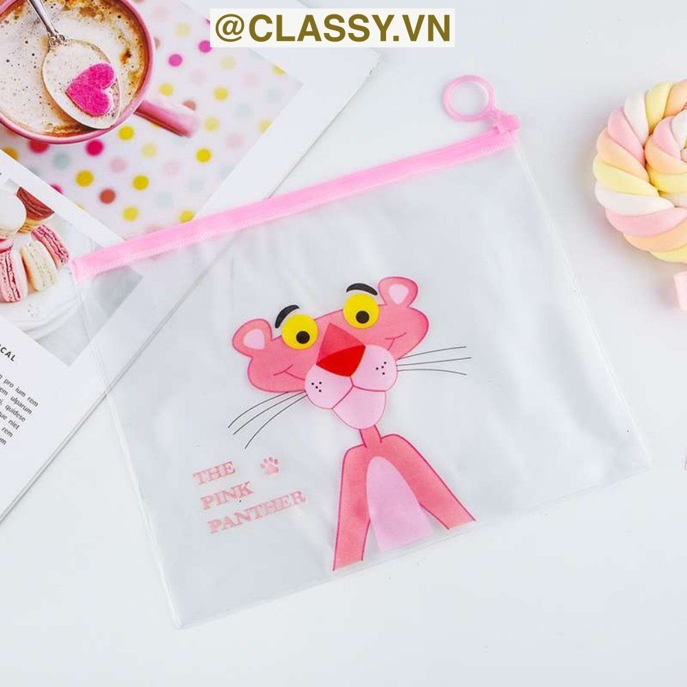 Túi Đựng Bút Chống Thấm Nước In Hình Kỳ Lân và Báo hồng Dễ Thương PK654