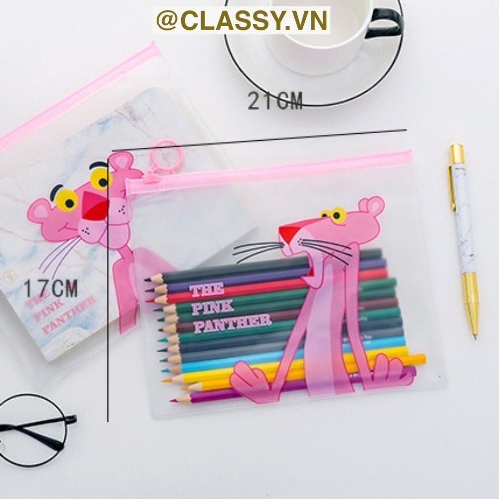 Túi Đựng Bút Chống Thấm Nước In Hình Kỳ Lân và Báo hồng Dễ Thương PK654