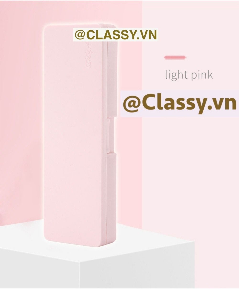 PK725 Hộp đựng bút chất liệu nhựa màu pastel đính họa tiết hoạt hình ngộ nghĩnh xinh xẻo
