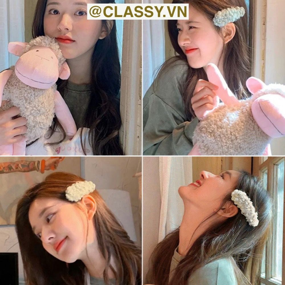 Classy Kẹp tóc mái bảng lớn nhiều màu phong cách hàn quốc PK1629