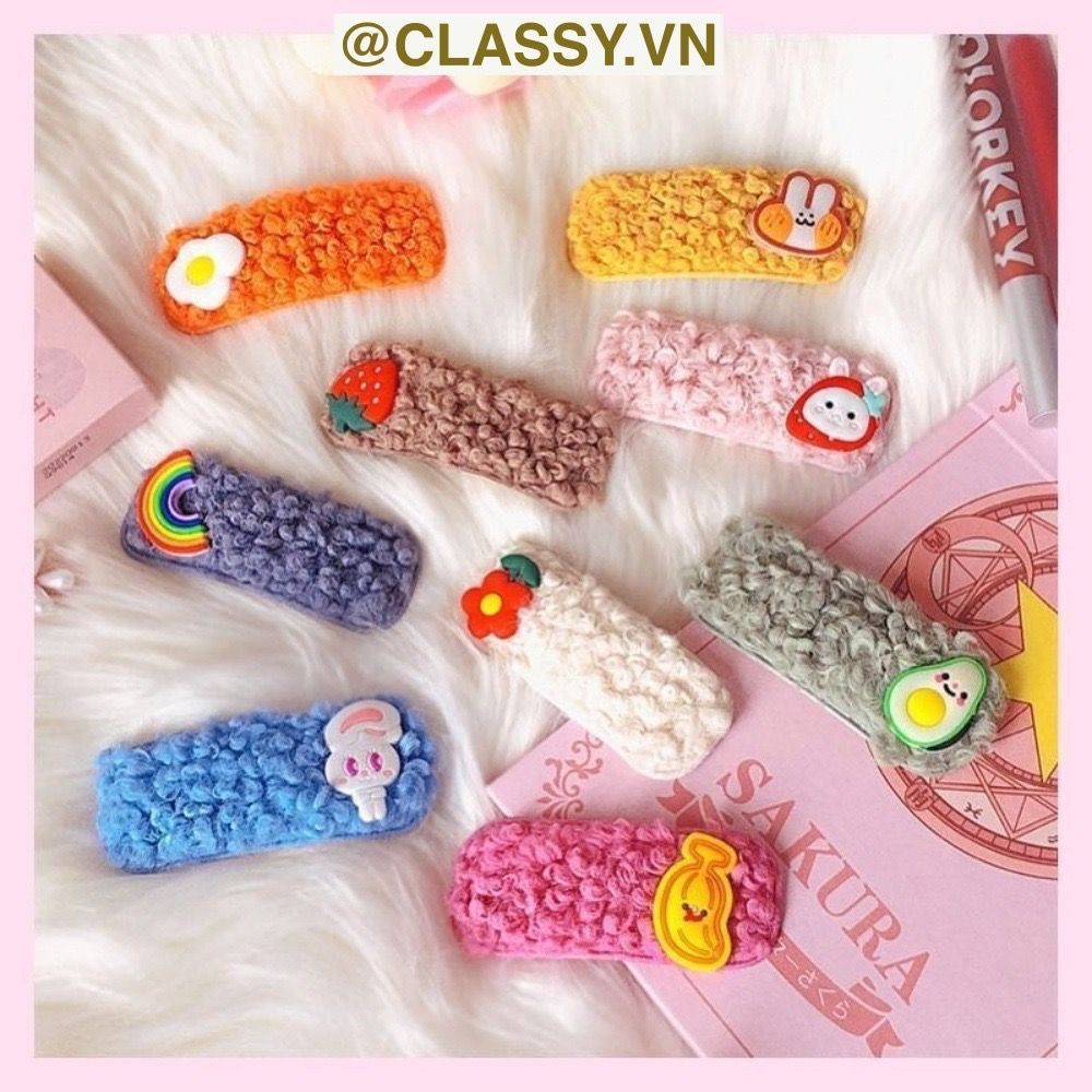 Classy Kẹp tóc mái bảng lớn nhiều màu phong cách hàn quốc PK1629